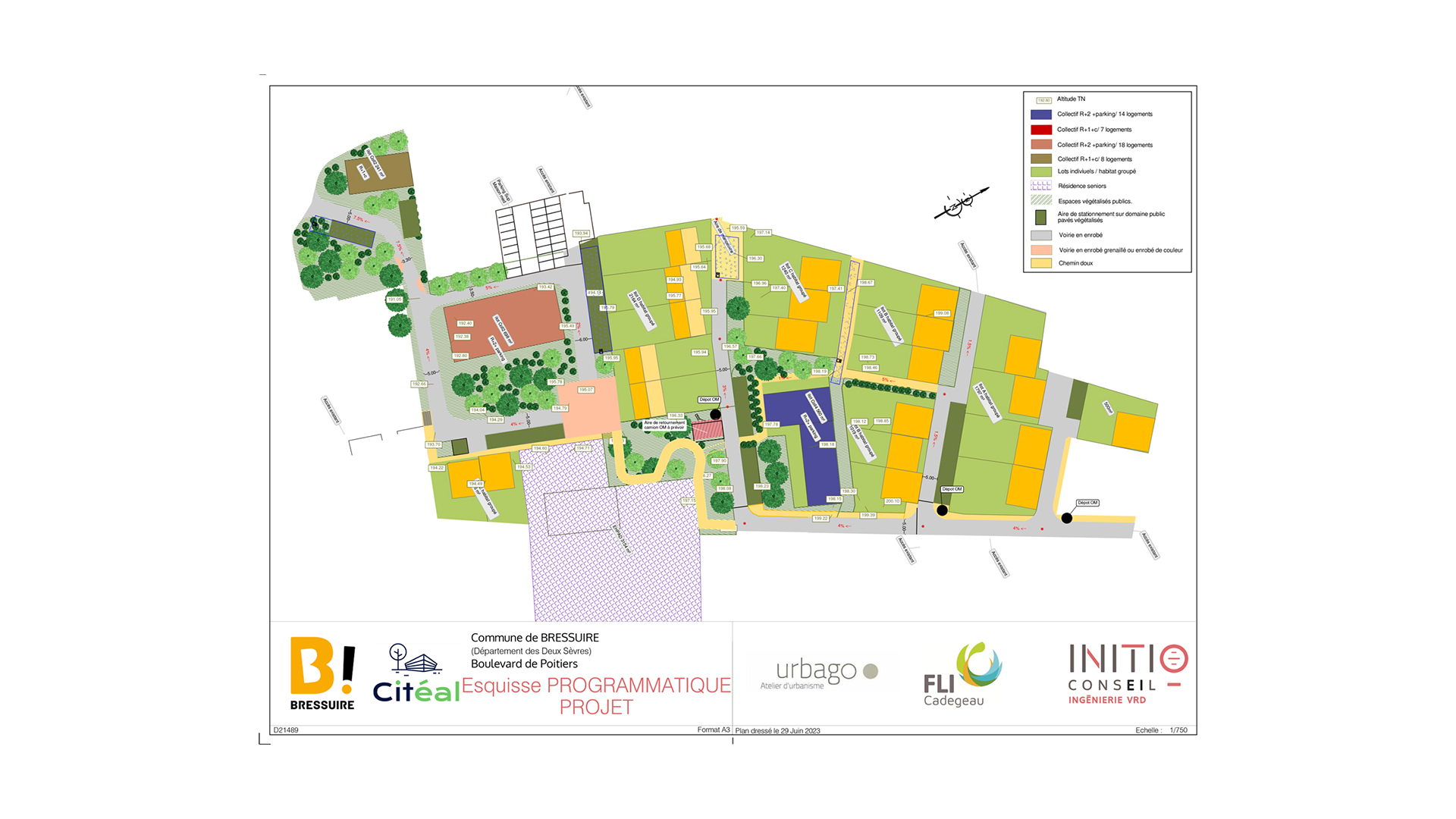 Plan de situation projet Bressuire EHPAD