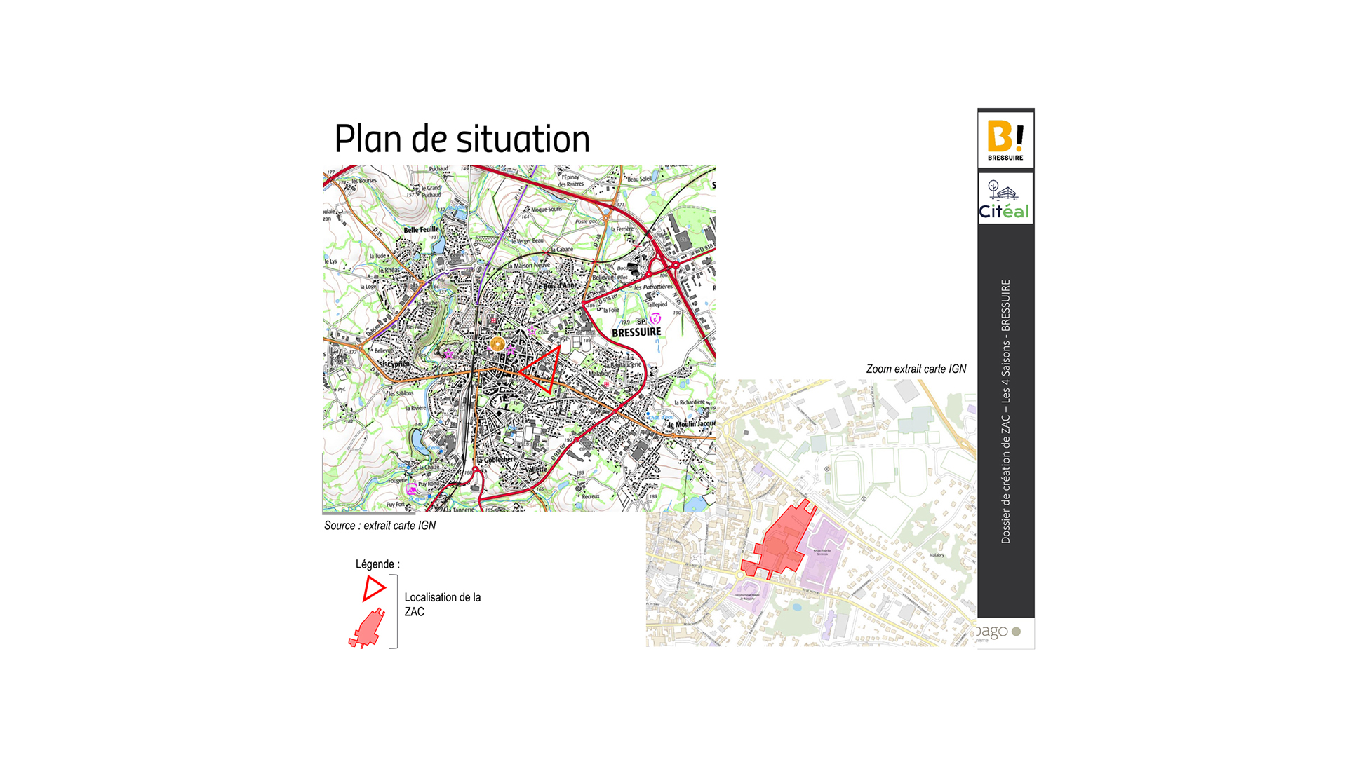 Définition du projet, plan de situation et périmétral